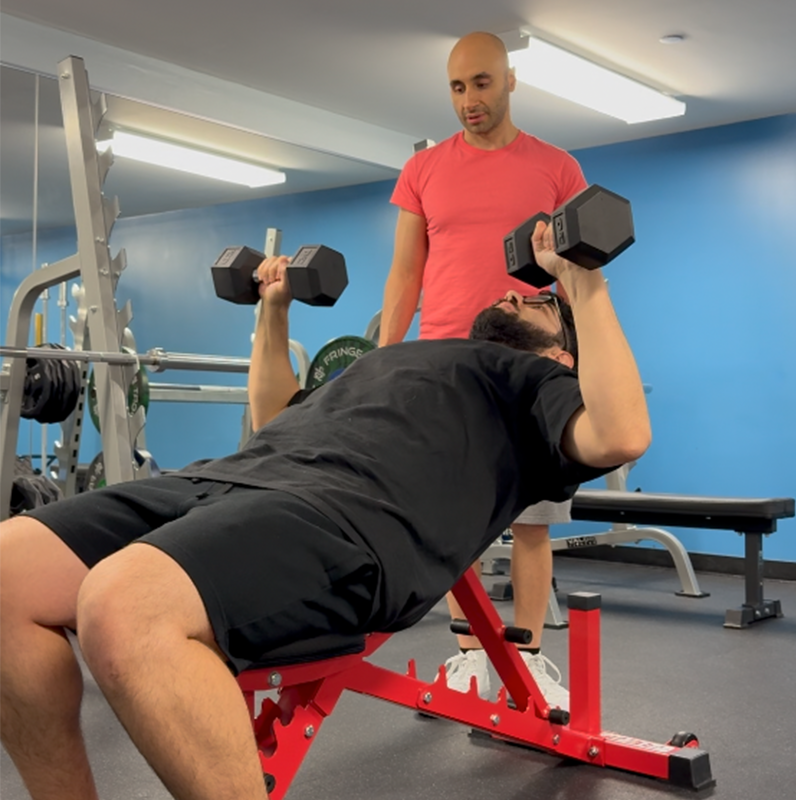 L Incline DB Chest Press