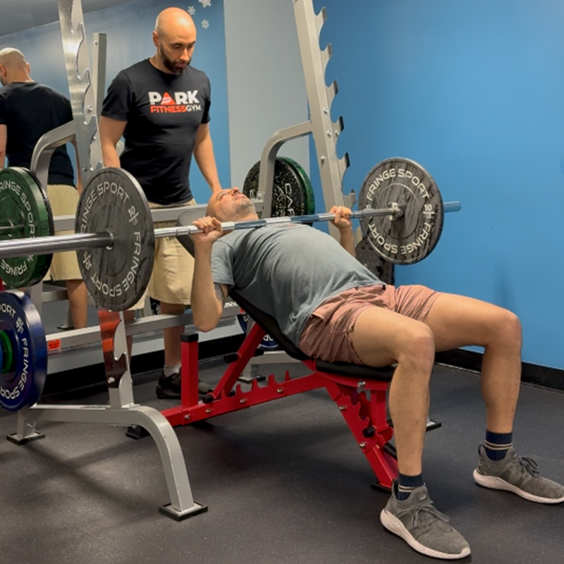 M Incline Barbell Chest Press