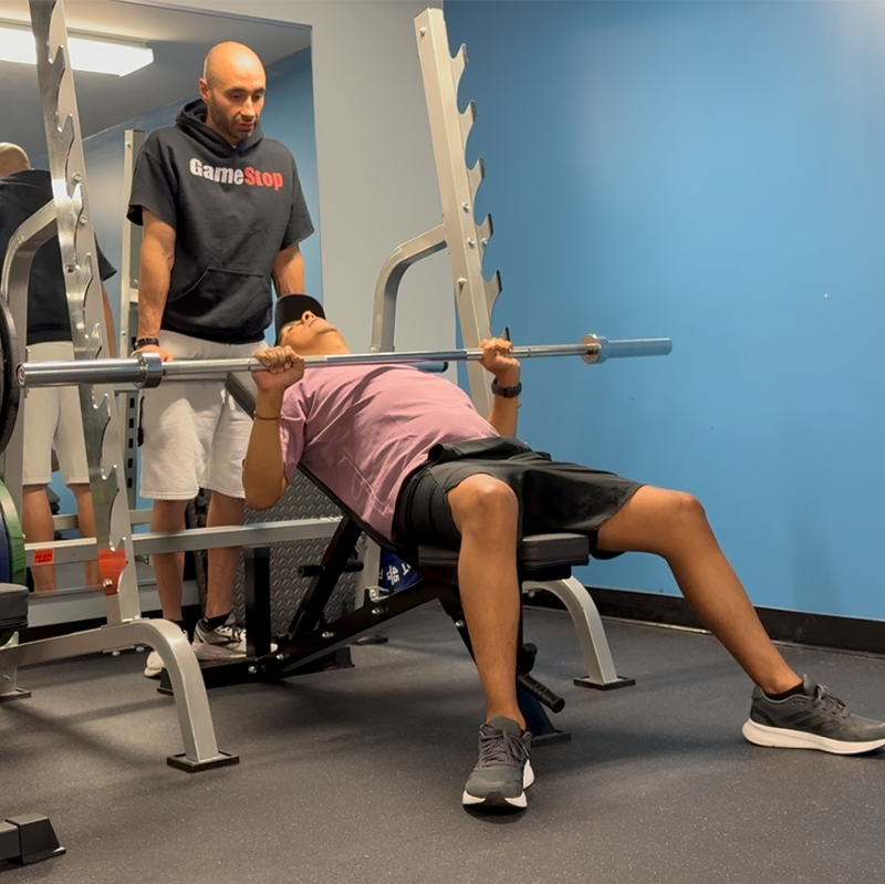 Incline Barbell Chest Press