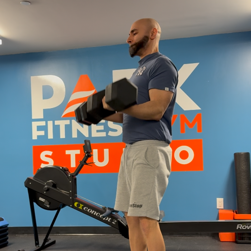 jamal habib DB Bicep Curl 45lbs