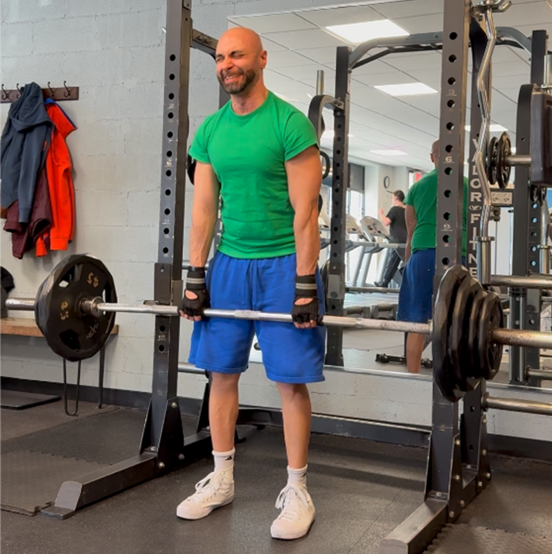 jamal habib barbell deadlift gym green and blue
