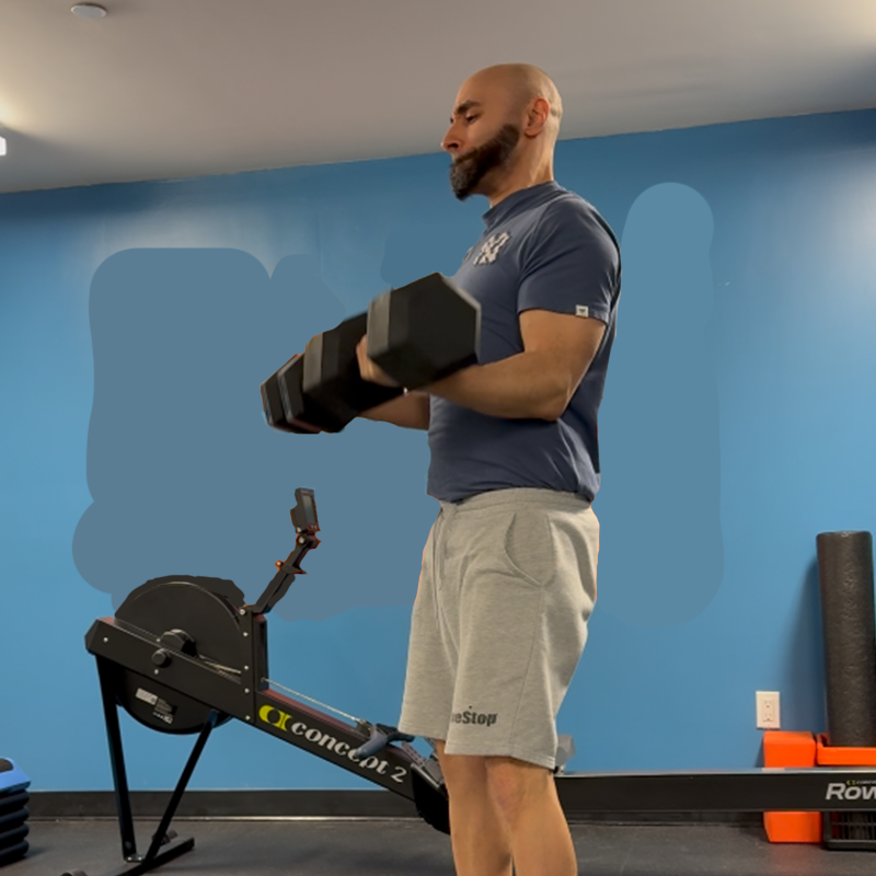 jamal habib DB Bicep Curl 45lbs