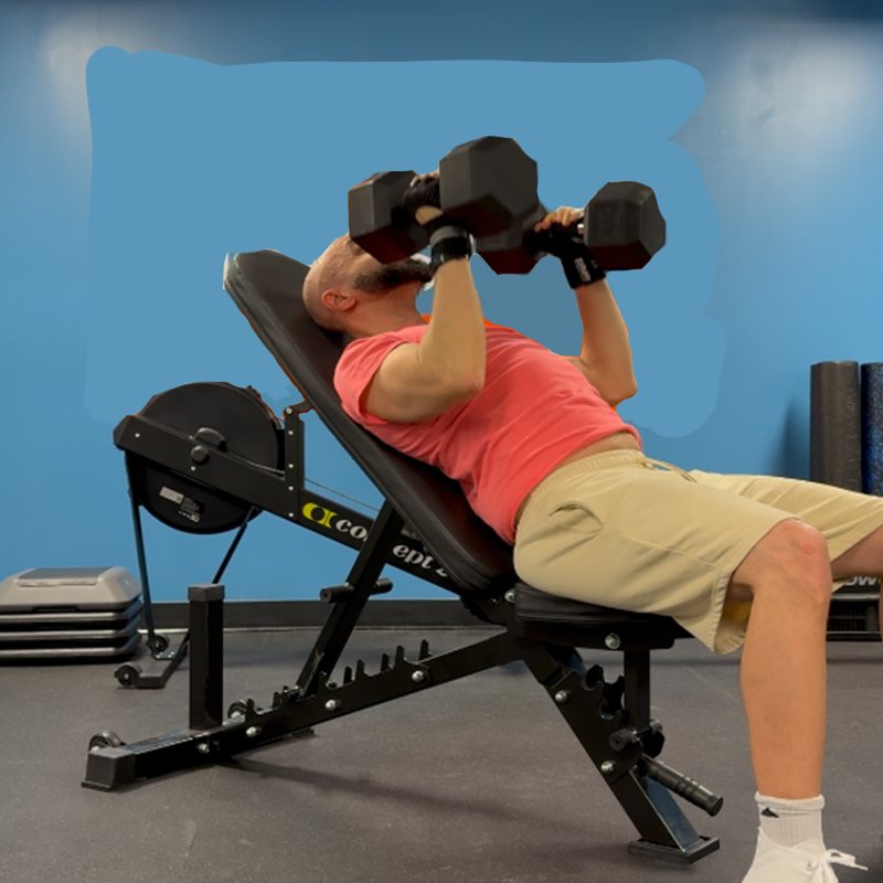 jamal habib Incline Close Grip DG Chest Press pink and baige
