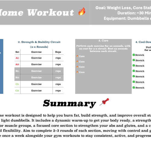 At Home Workout
